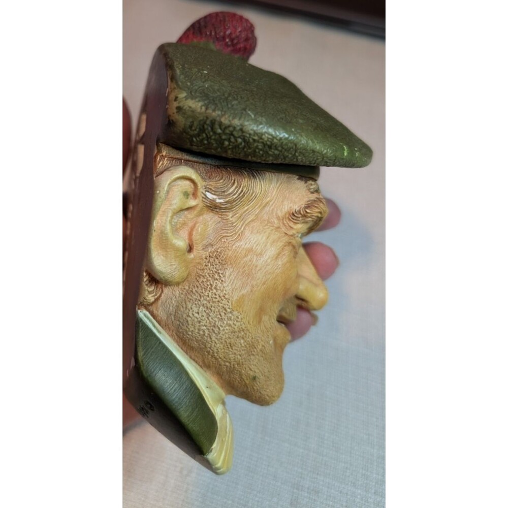 Vintage Bossons Chalkware Head 1969 JOCK Wall Hanging Sculpture Made in England - Picture 3 of 16